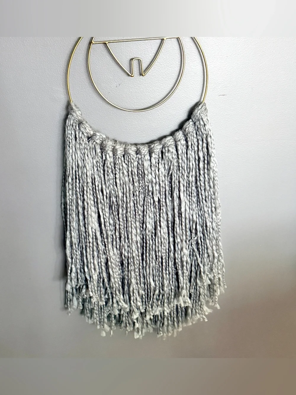 Fluffy Gray Soft Dreamcatcher Gold Celestial Urban Outfitters Wall Decor Boho